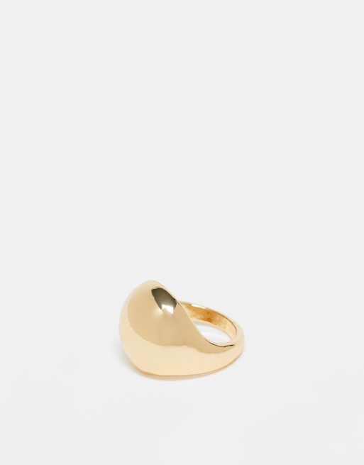 DesignB London - Bague bombée - Doré