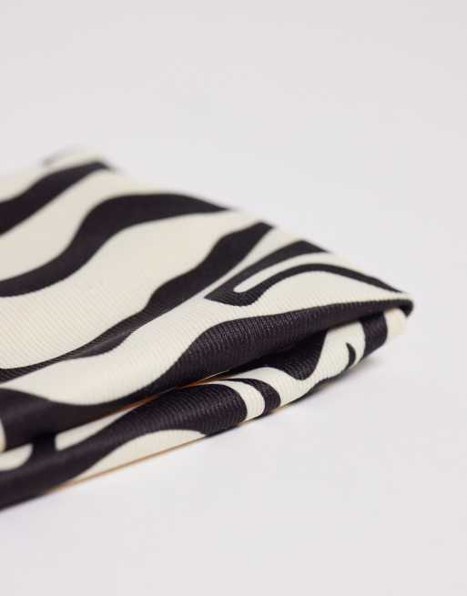 DesignB London - Bandeau en jersey à zébrures - Écru, 2 de 3