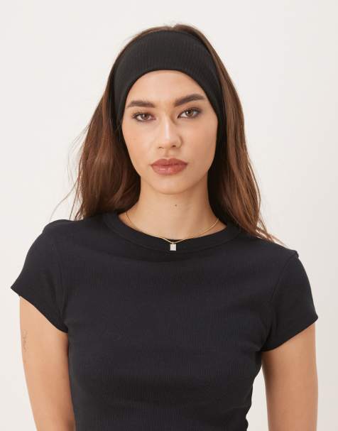 DesignB London - Bandeau large en jersey - Noir - view 1
