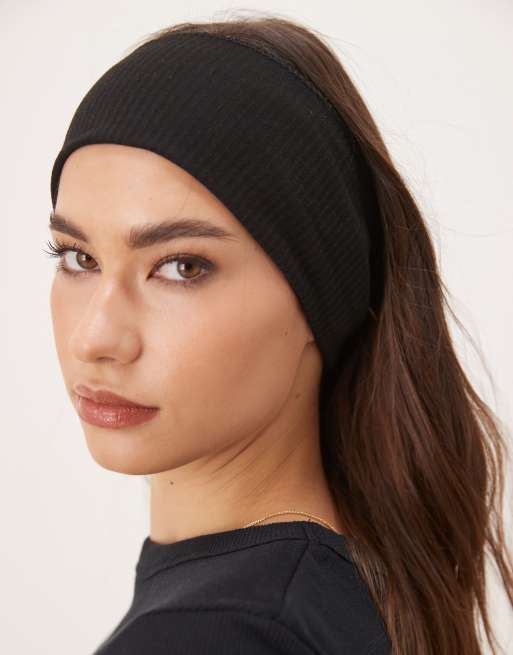DesignB London - Bandeau large en jersey - Noir, 2 de 3