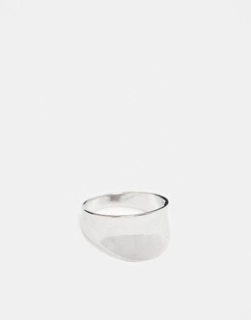 DesignB London – Bandring in gehämmerter Silberoptik 