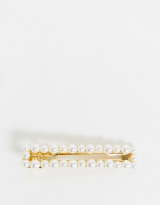 Rectangulaire Fausses Designb Avec Perles À LondonBarrette Cheveux sQrhtd