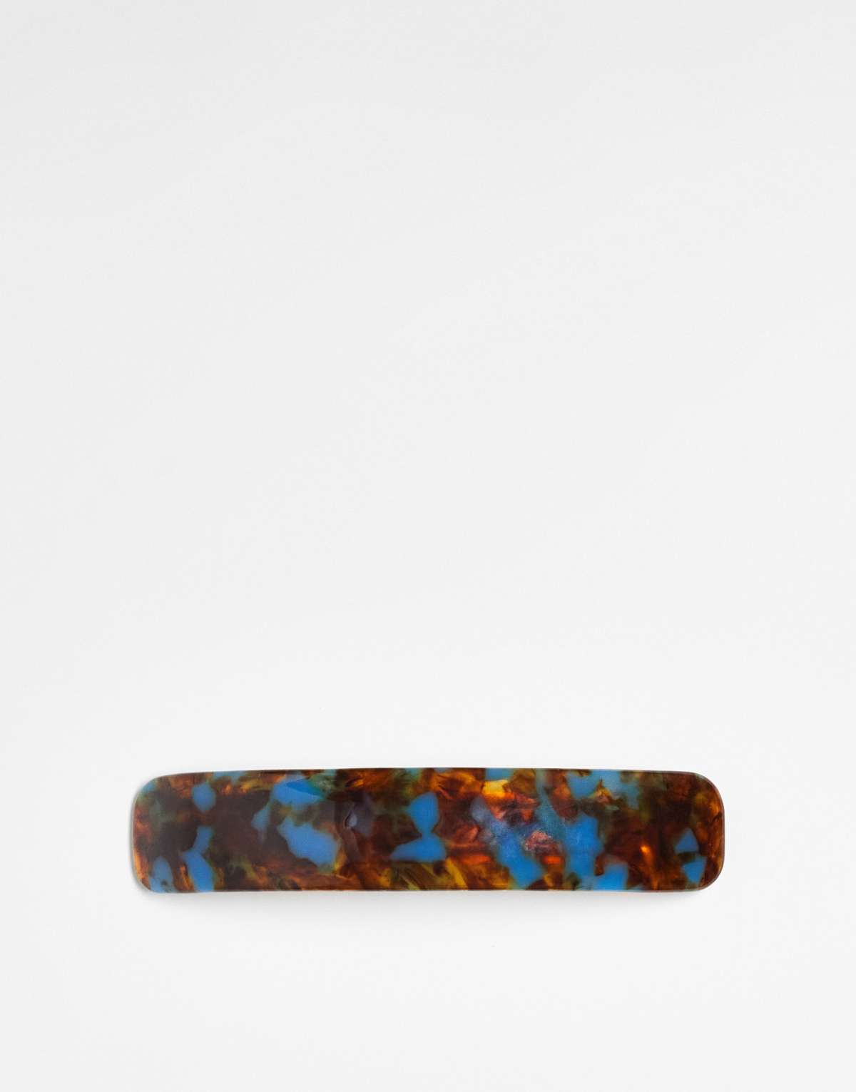 DesignB London barrette hair clip in blue tortoiseshell