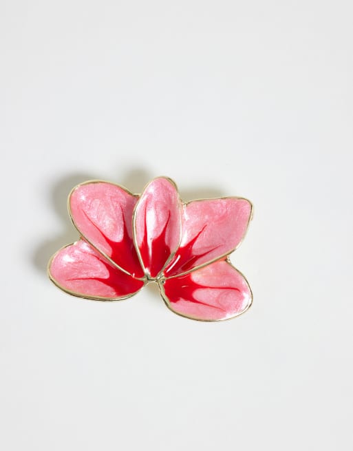 DesignB London - Boucles d'oreilles à fleurs - Rose, 4 de 4