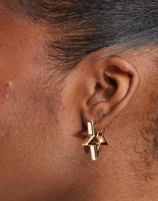 DesignB London - Boucles d'oreilles étoiles - Doré 