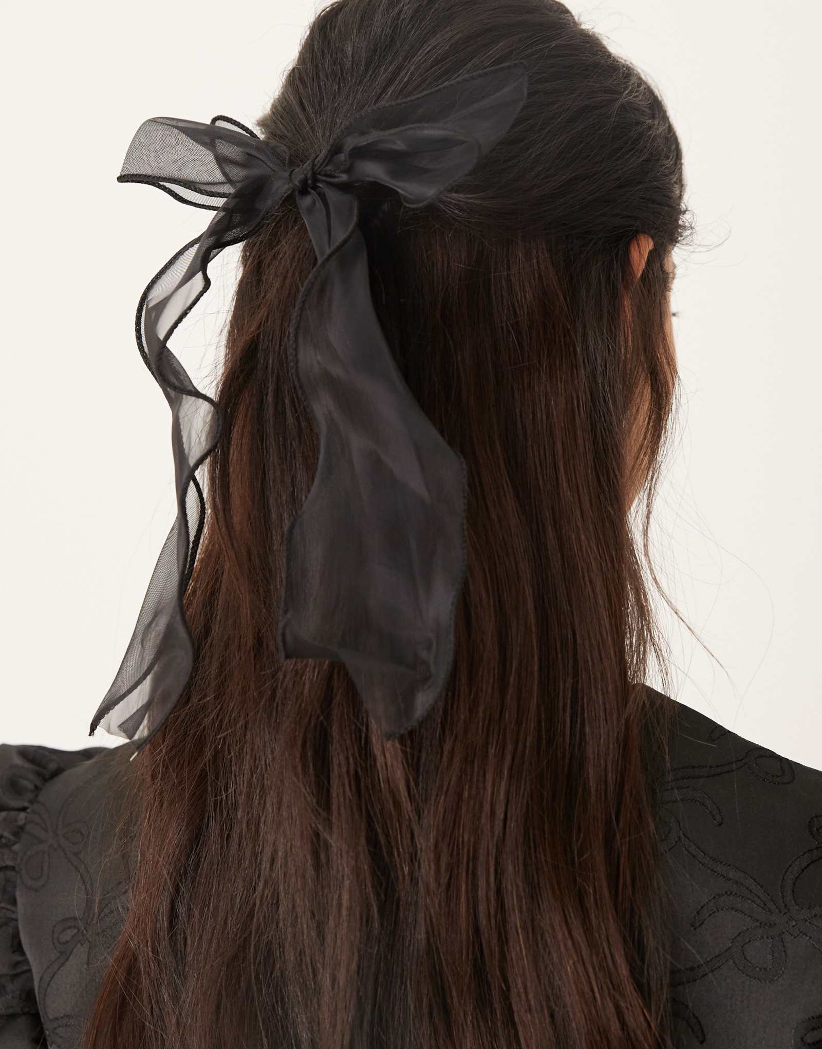 Галстук-бабочка DesignB London для волос черного цвета