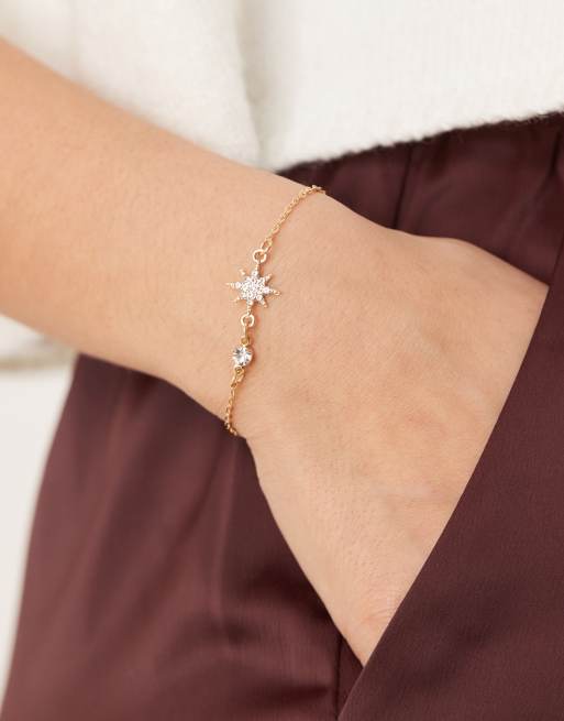 DesignB London - Bracciale dorato con stellina