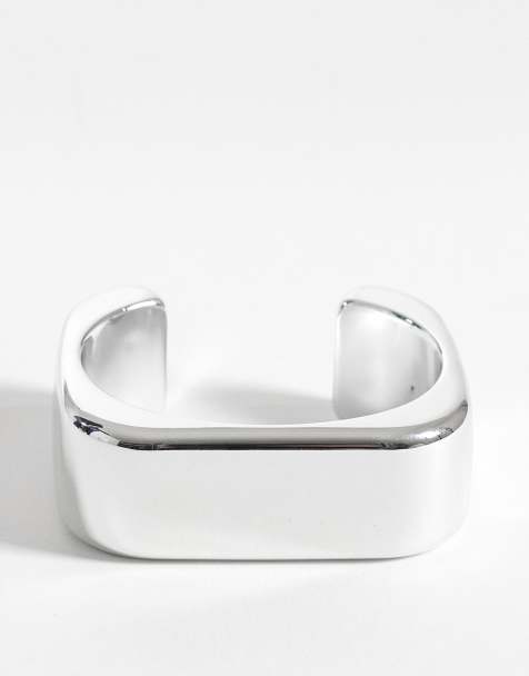 DesignB London - Bracciale rigido aperto color argento - view 1