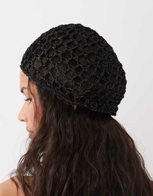 DesignB London cappello all'uncinetto nero, 3 di 3
