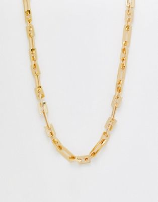 DesignB London chain necklace in gold - ASOS Price Checker