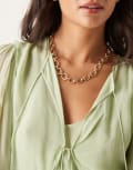 [DesignB London] DesignB London chunky chain necklace in gold No Size GOLD