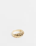 [DesignB London] DesignB London chunky dome ring in gold S-M GOLD