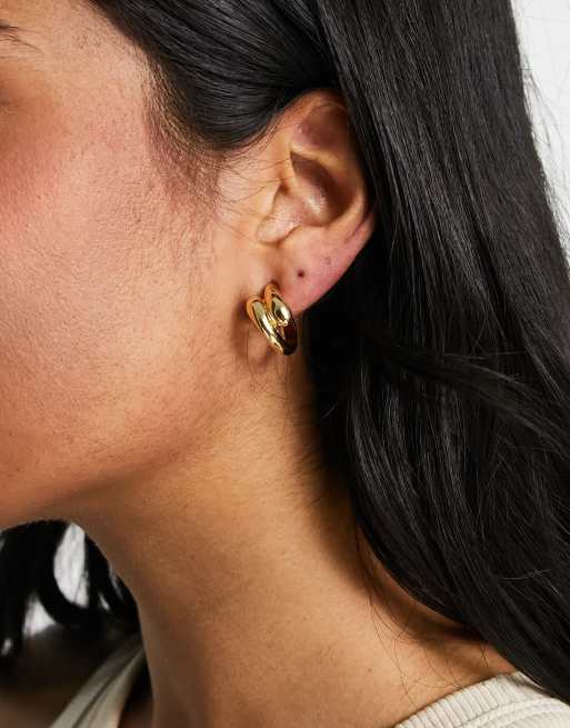 Gold hoop earrings deals london