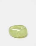 [DesignB London] DesignB London chunky resin ring in light green 19-20MM Light green