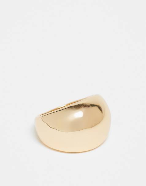 DesignB London chunky ring in gold - view 1