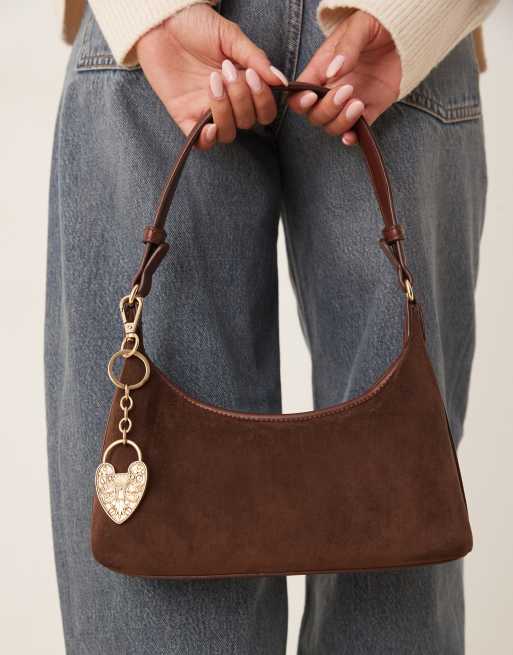 DesignB London - Ciondolo per borsa appariscente a cuore stile bohémien color oro, 3 di 3