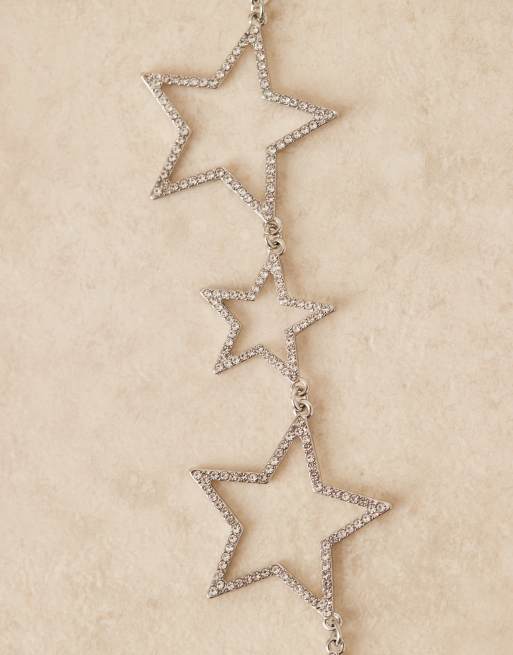 DesignB London - Collana argentata con ciondolo a stella vistoso, 2 di 3