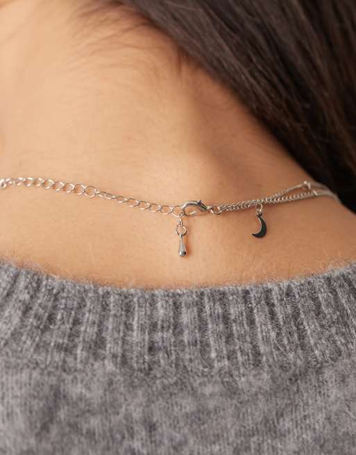 Collana In Argento Stella Della Luna(999+) - Alibaba