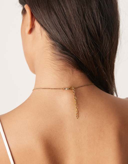 DesignB London - Collana dorata con frange, 3 di 3