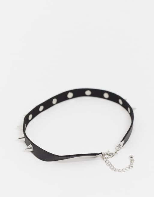 DesignB London - Collarino punk con punte, 3 di 4