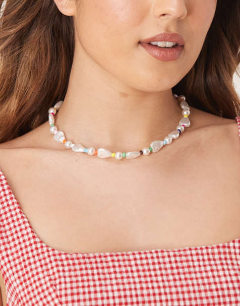 DesignB London - Collier de perles effet fondu - view 1