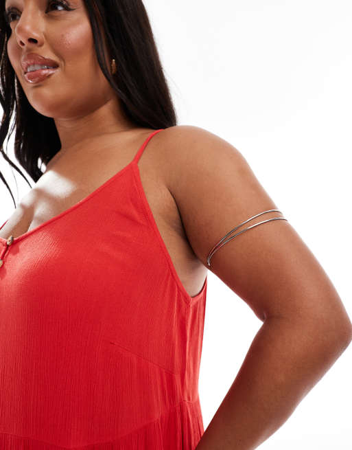 DesignB London Curve - Jonc de bras minimaliste - Argenté  