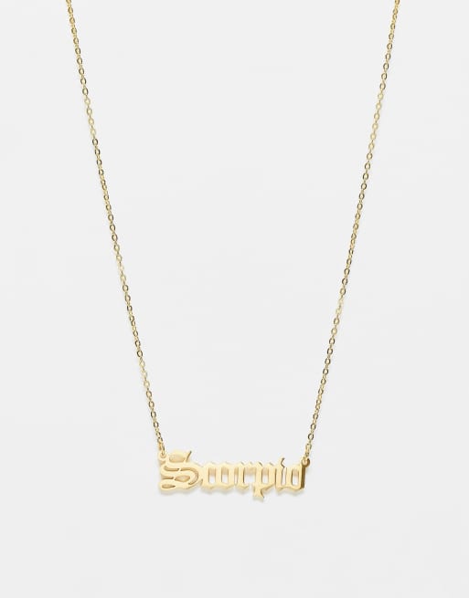 Bershka scorpio deals necklace