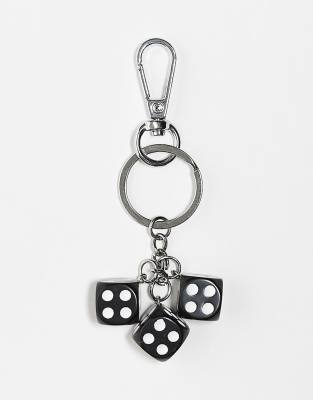 DesignB London dice key ring bag charm