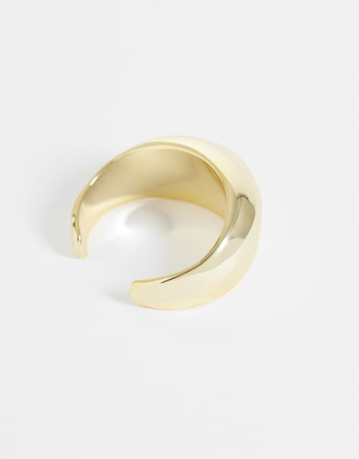 DesignB London dome cuff bracelet in gold, 2 of 3