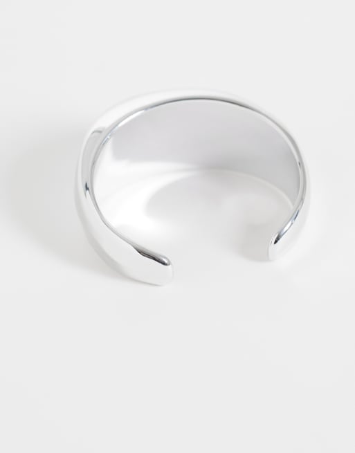DesignB London dome cuff bracelet in silver, 2 of 3