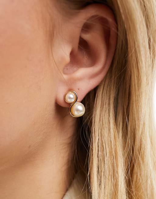 Double sided earrings asos deals
