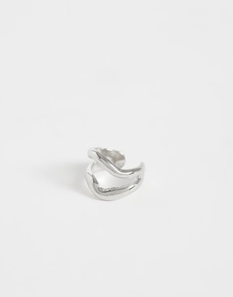 DesignB London - ear cuff fundido en plata - view 1