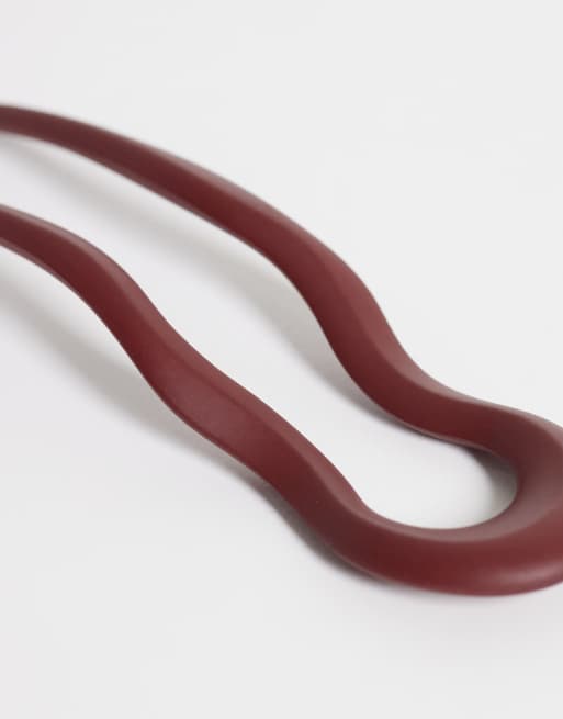 DesignB London épingle à cheveux française bordeaux mat, 3 de 3