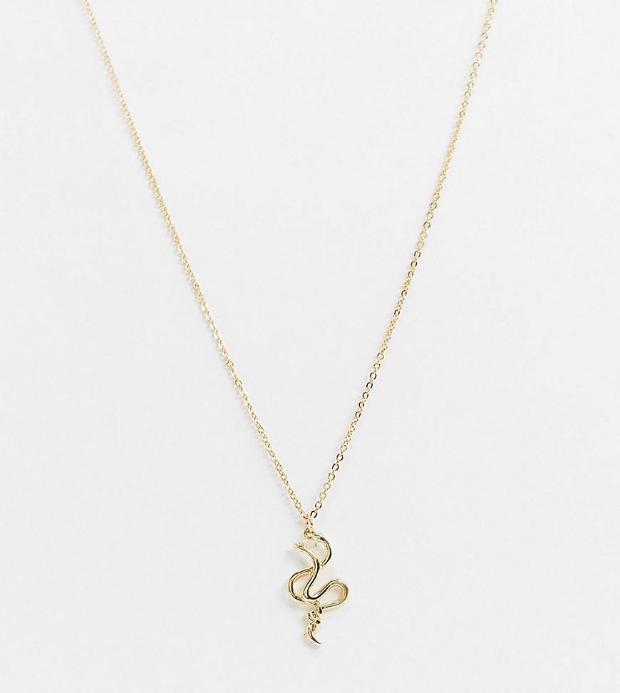 DesignB London – Exclusive – Guldfärgat halsband med orm