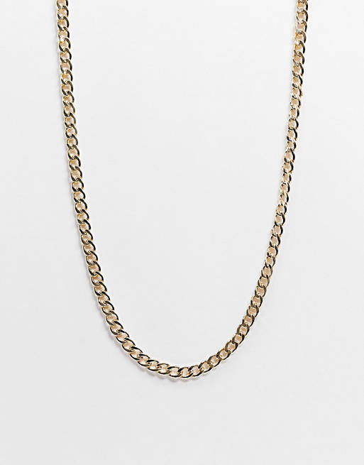 DesignB London face covering chain in gold