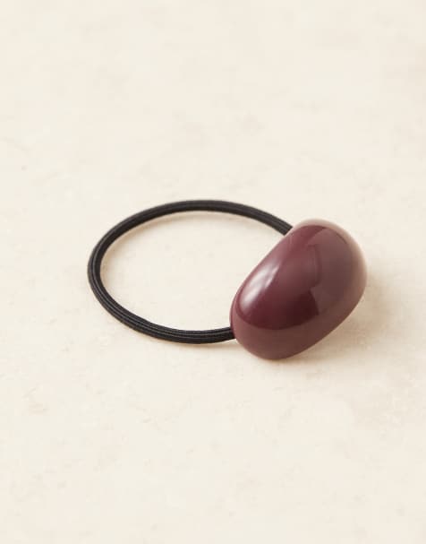 DesignB London - Fermaglio per capelli in resina bordeaux - view 1