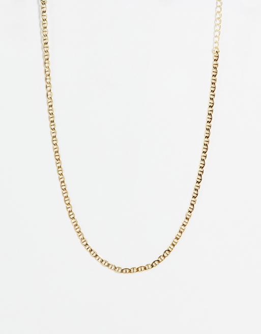 DesignB London fine chain necklace in gold ASOS