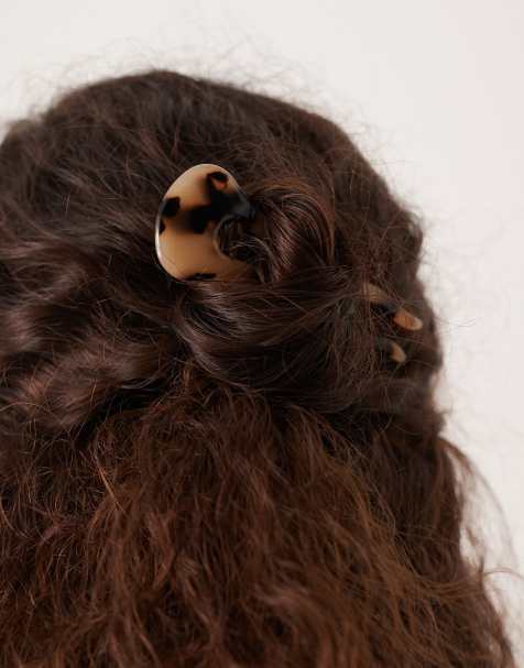 DesignB London – Französische Haarnadel mit Schildpatt-Optik - view 1