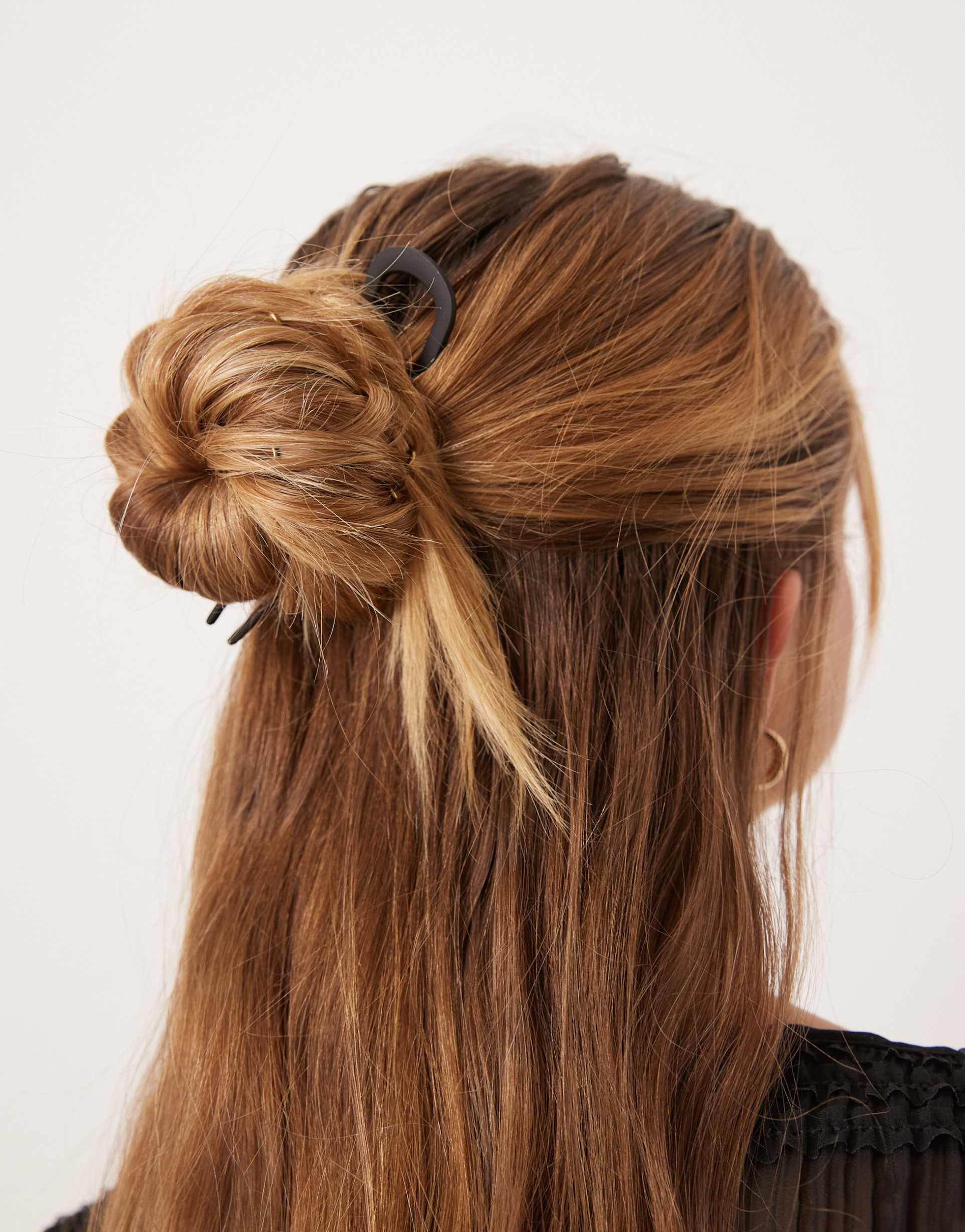 designb london french hair pin in black