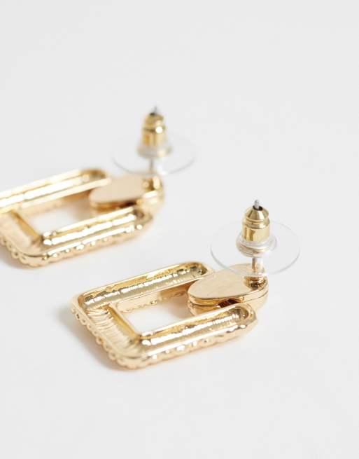 DesignB London getextureerde doorknoperoorbellen in goud, 4 van 5