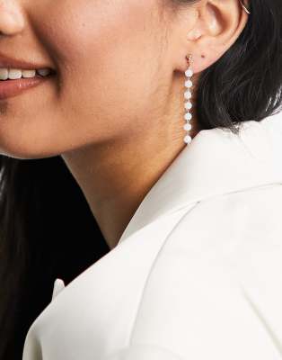 DesignB London glass drop earrings in blue