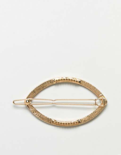 DesignB London gold open hair clip, 4 of 4