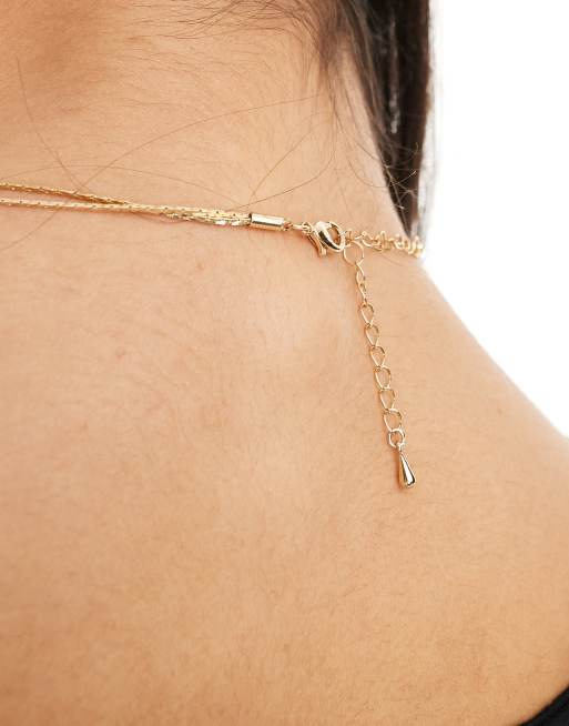 DesignB London – Goldene Halskette mit Lariat-Anhänger im Western-Stil , 3 von 4