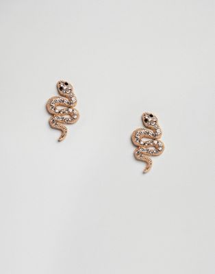 onthouden Onbevredigend serie DesignB London - Gouden slangen oorbellen | ASOS