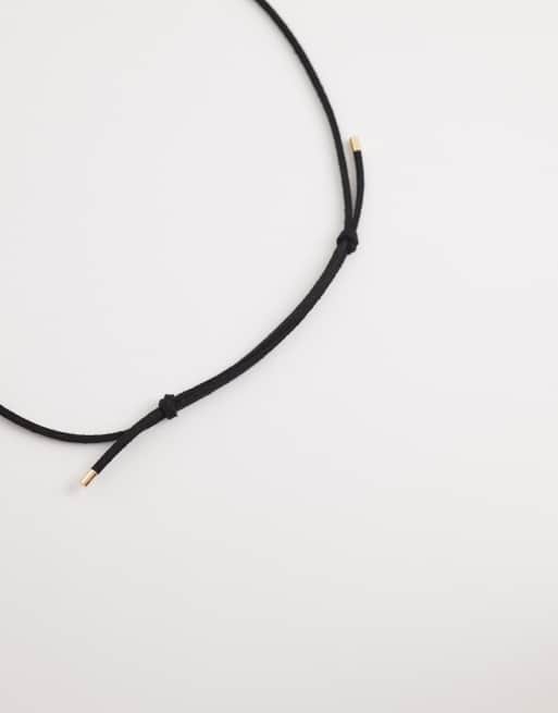 DesignB London – Guldfärgat rephalsband i statementstil med snäckhänge, 4 av 4