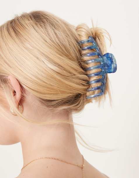 DesignB London– Haarklammer in Marmorblau - view 1