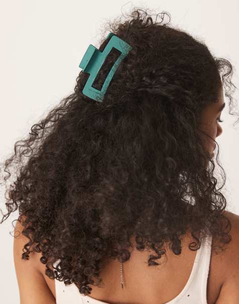 DesignB London hair claw in teal - view 1