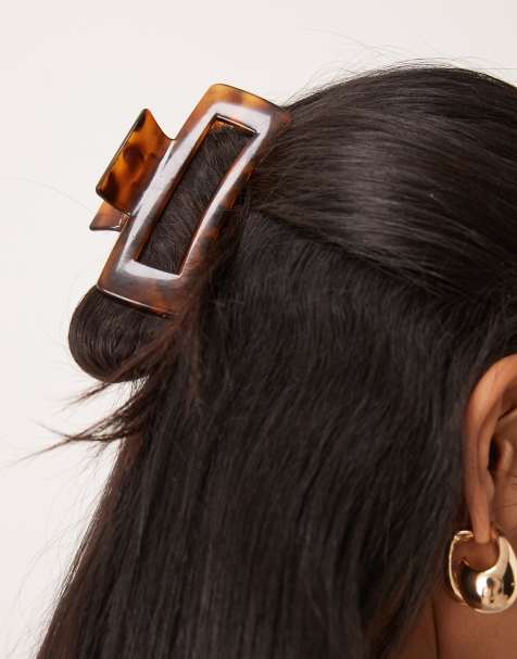 DesignB London hair claw in tortoiseshell - view 1
