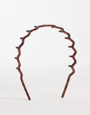 Designb London Hairband In Brown