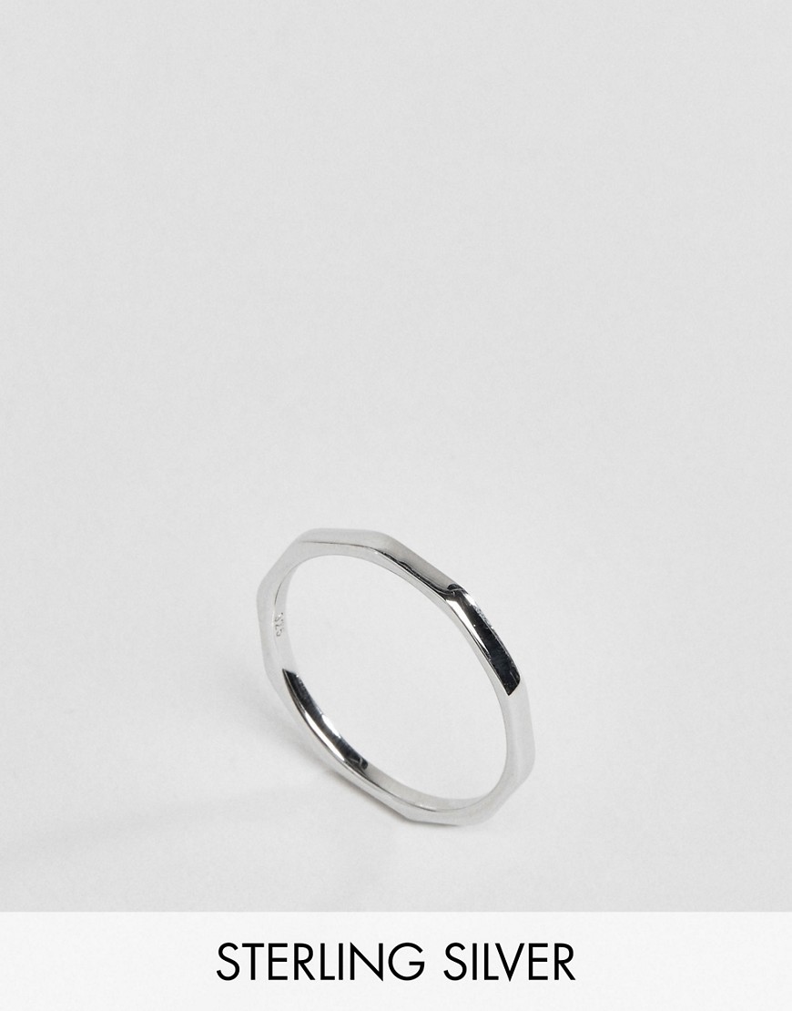 DesignB London - hamret ring i sterlingsølv